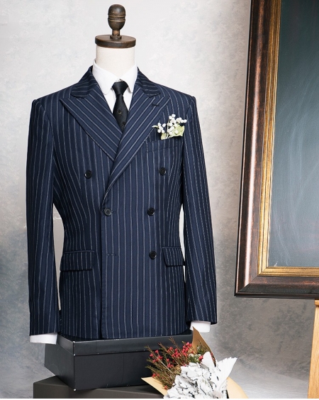 JD春夏双排扣西装套装