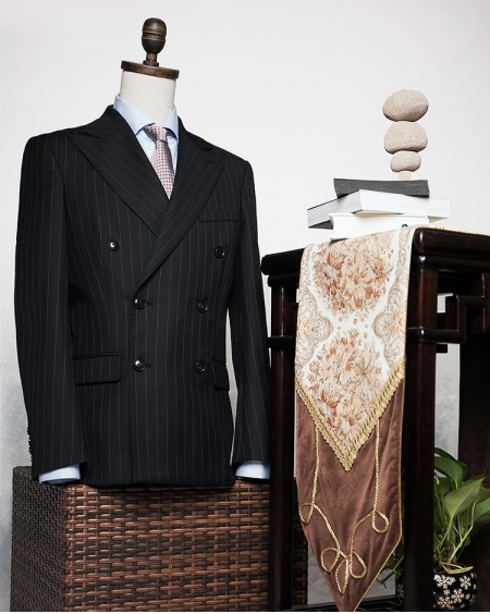 JD100%羊毛西装三件套装