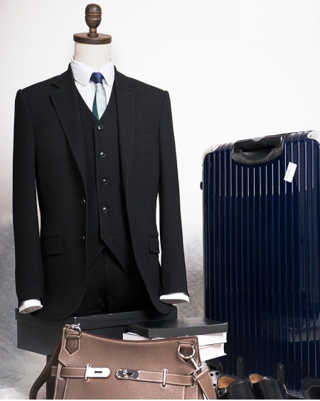 JD羊毛西装三件套装