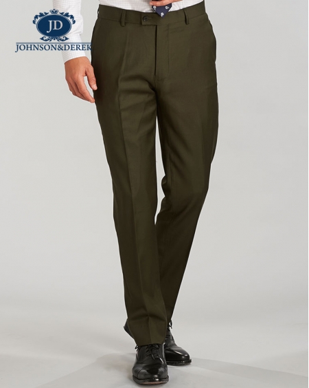 深军绿色商务正装西装三件套装