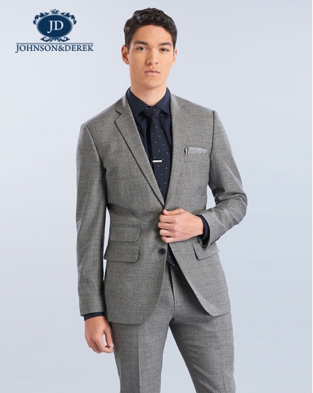 浅灰色西装套装定制