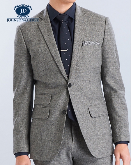 浅灰色西装套装定制