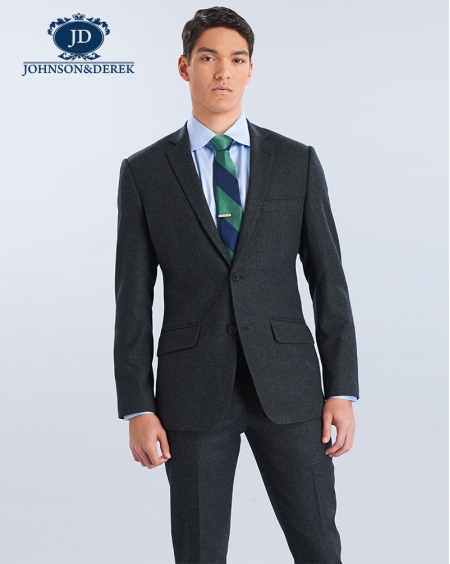 深灰色商务西装套定制