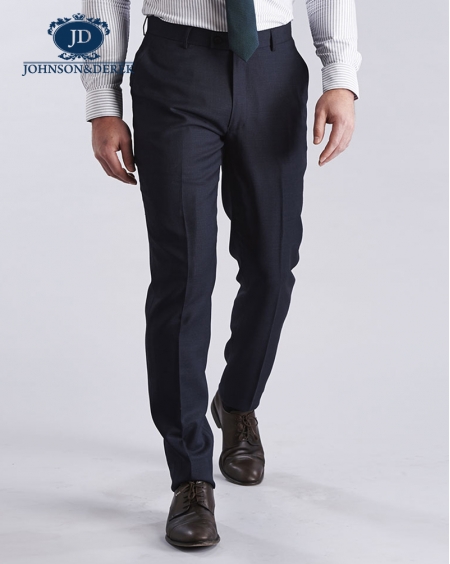 藏蓝色休闲时尚羊毛西装套装定制