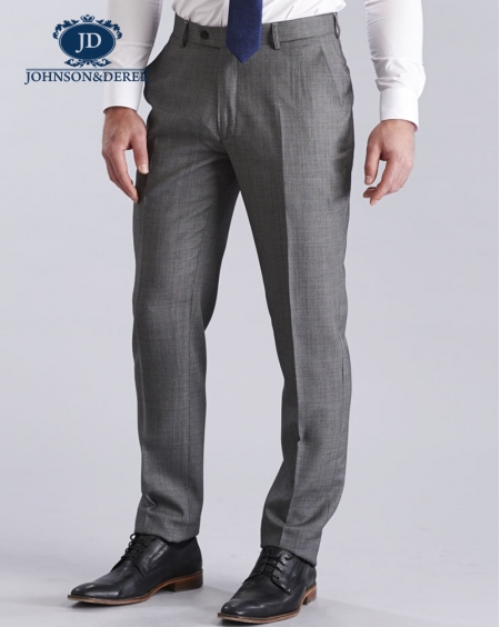 浅灰色商务正装羊毛西装套装定制