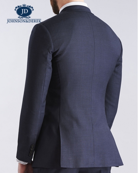 藏蓝色商务正装西装套装定制