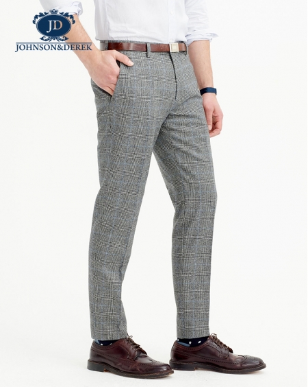 JD高级定制千鸟格子西裤