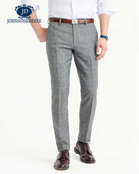 JD高级定制千鸟格子西裤