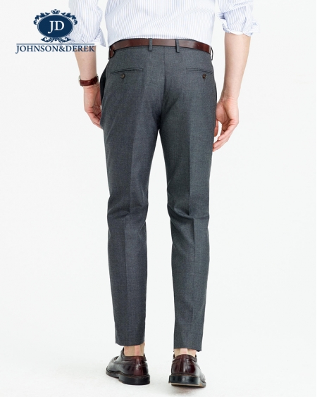 JD高级定制浅灰色羊毛西裤