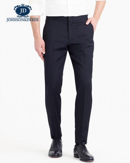 JD高级定制羊毛黑色西装套