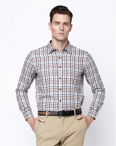 JD高级私人定制商务格子衬衫