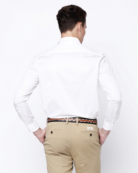 JD高级定制白色上班衬衫