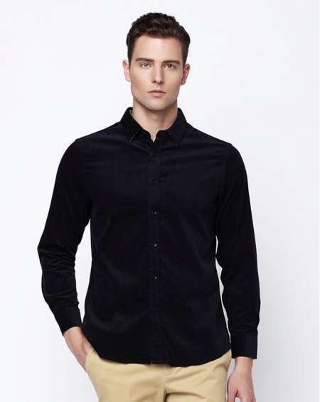 JD高级定制多彩灯蕊绒衬衫