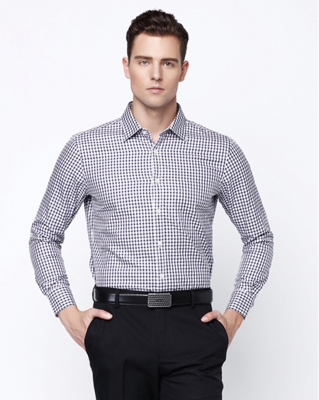 JD高级私人定制休闲格子衬衫