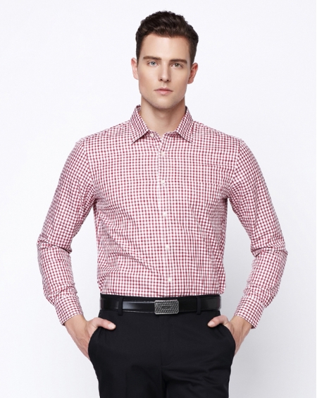 JD高级私人定制休闲格子衬衫