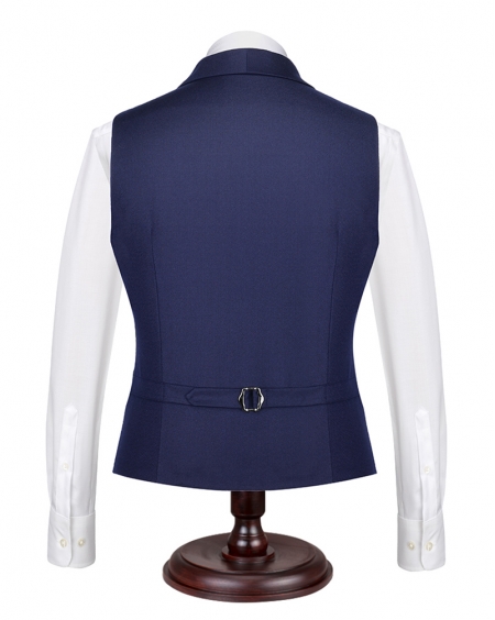 JD高级定制羊毛商务西装马甲双排扣正装马夹