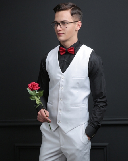 JD高级定制新郎结婚晚礼服三件套