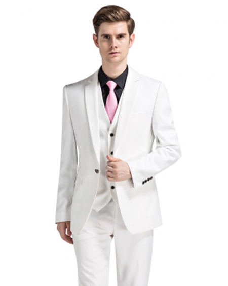 JD高级定制白色结婚礼服套装