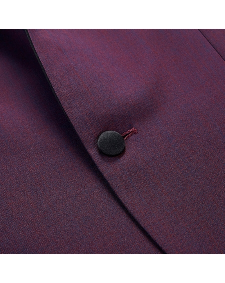 JD高级定制暗红色结婚礼服